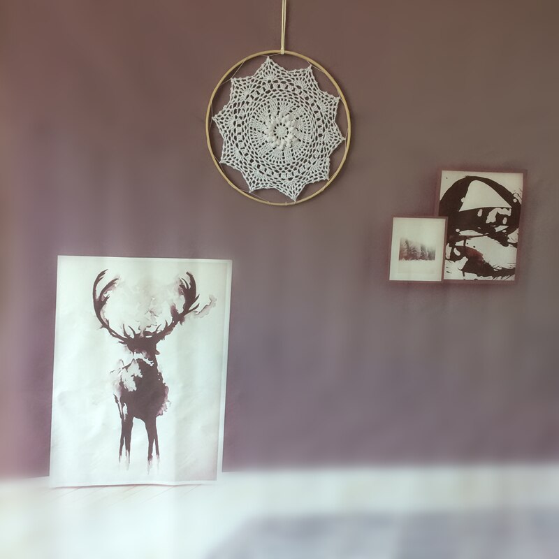 12 " grote dromenvanger handgemaakte wandhanger banboo ring dromenvangers huisdecoratie wanddecoratie wandtapijt