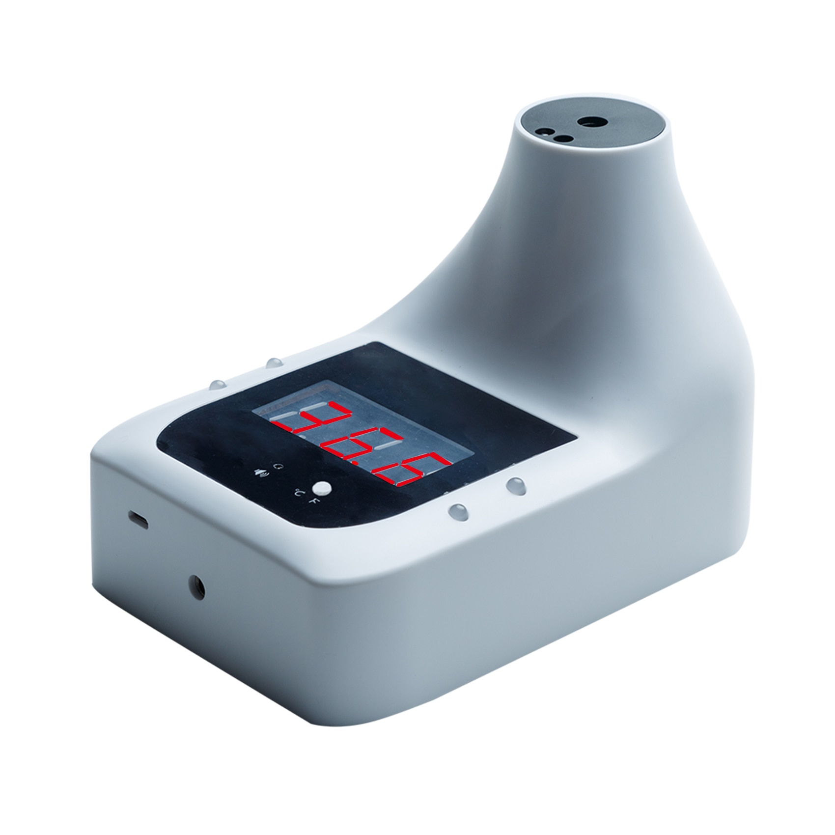 Non-Contact Digitale Infrarood Voorhoofd Thermometer Muur Gemonteerde Self-Service 0.5S Snelle Test Met Alarm Lcd display