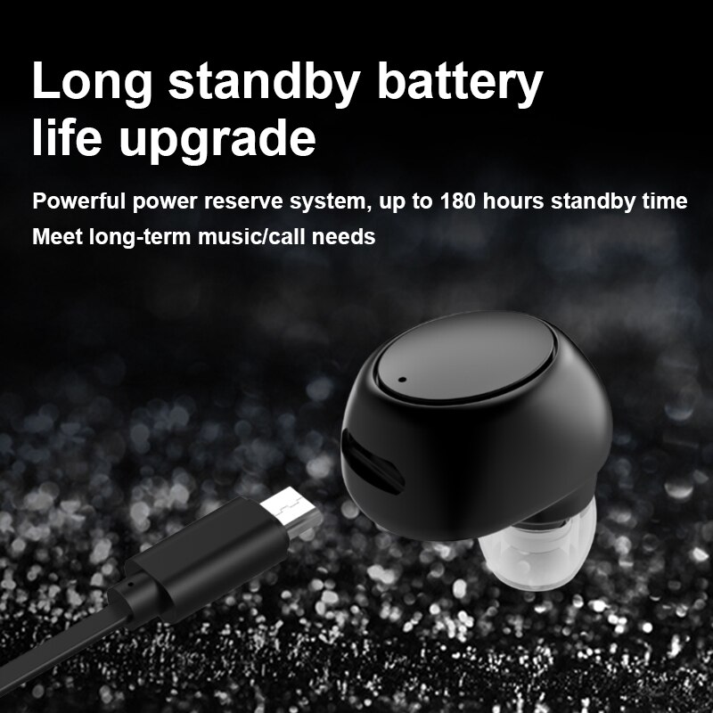 X6 Mini 5.0 zestaw słuchawkowy Bluetooth Sport zestaw słuchawkowy z mikrofonem słuchawki bezprzewodowe zestaw głośnomówiący Stereo słuchawki douszne dla Xiaomi wszystkie telefony
