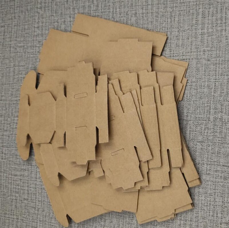25 stk 10 størrelser små bølgepapkasse tilbehør papir emballage kasser diy blank håndværkskasse pap kurerboks