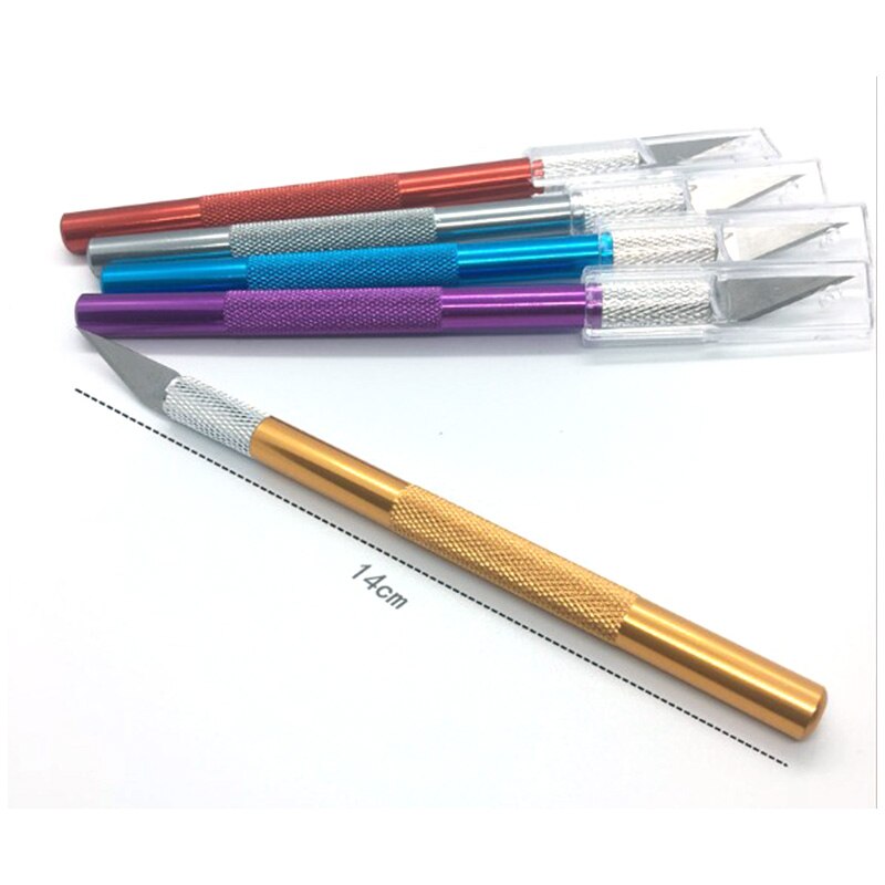 15- pack hobbymes precisiemessenset, roestvrijstalen precisiesnijder navulling hobbymes voor telefoonreparatie