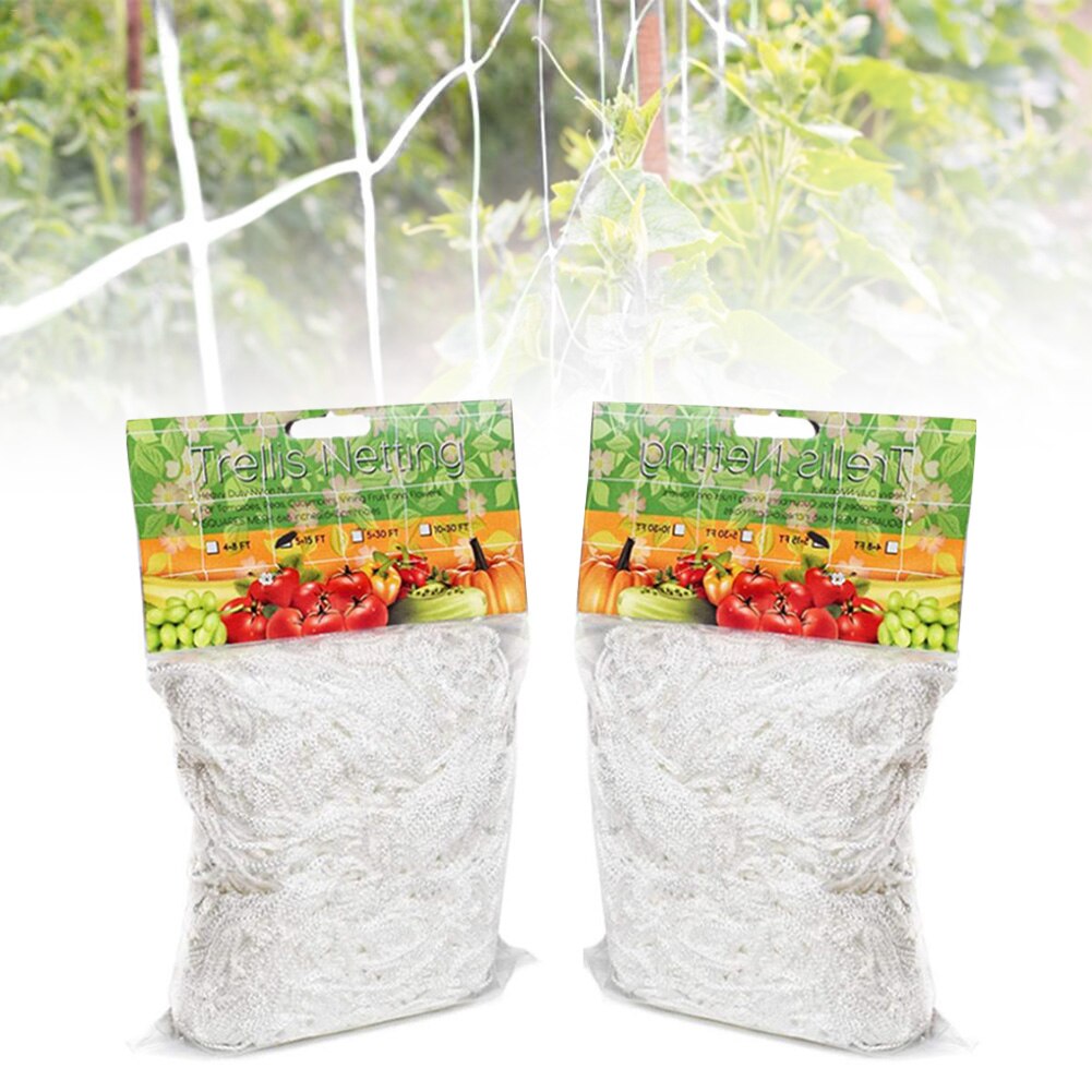 Malla de red para plantas trepadoras, marco de red de aterrizaje para plantas de pepino, flor, enredadera, enredadera, Red de jardín, 5m, 10m