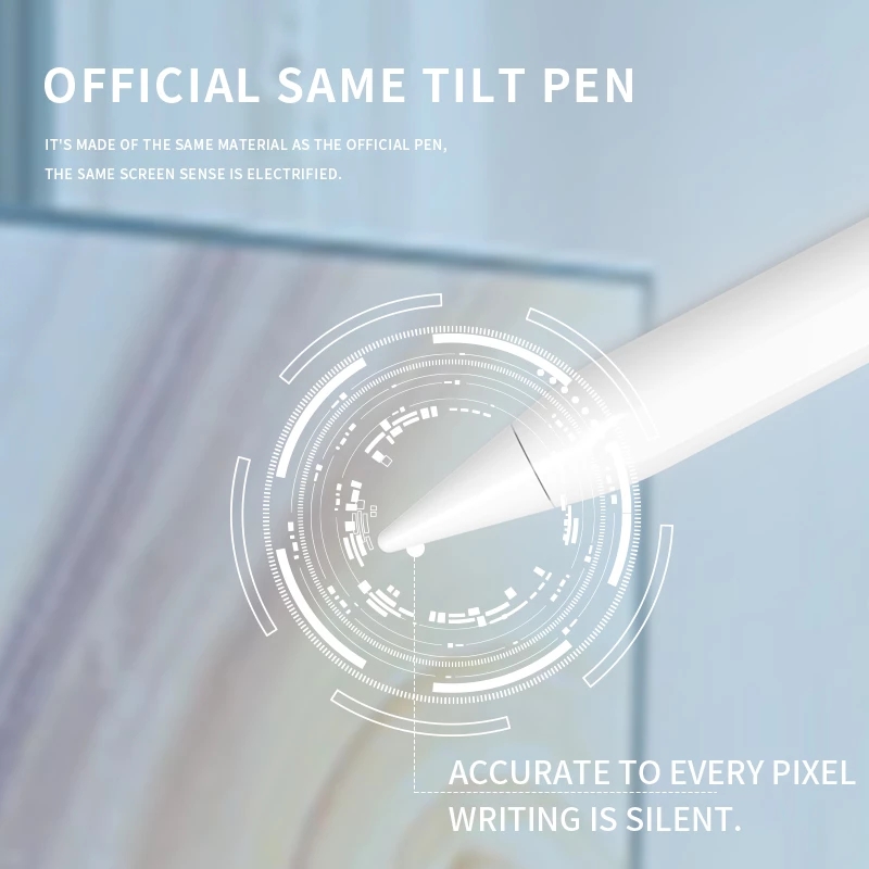 Apple Pencil iPad Tilt Pressure Sensitive Pen Magnetic Absorbing Anti-Mistaken Stylus Pen Battery Display Stylus