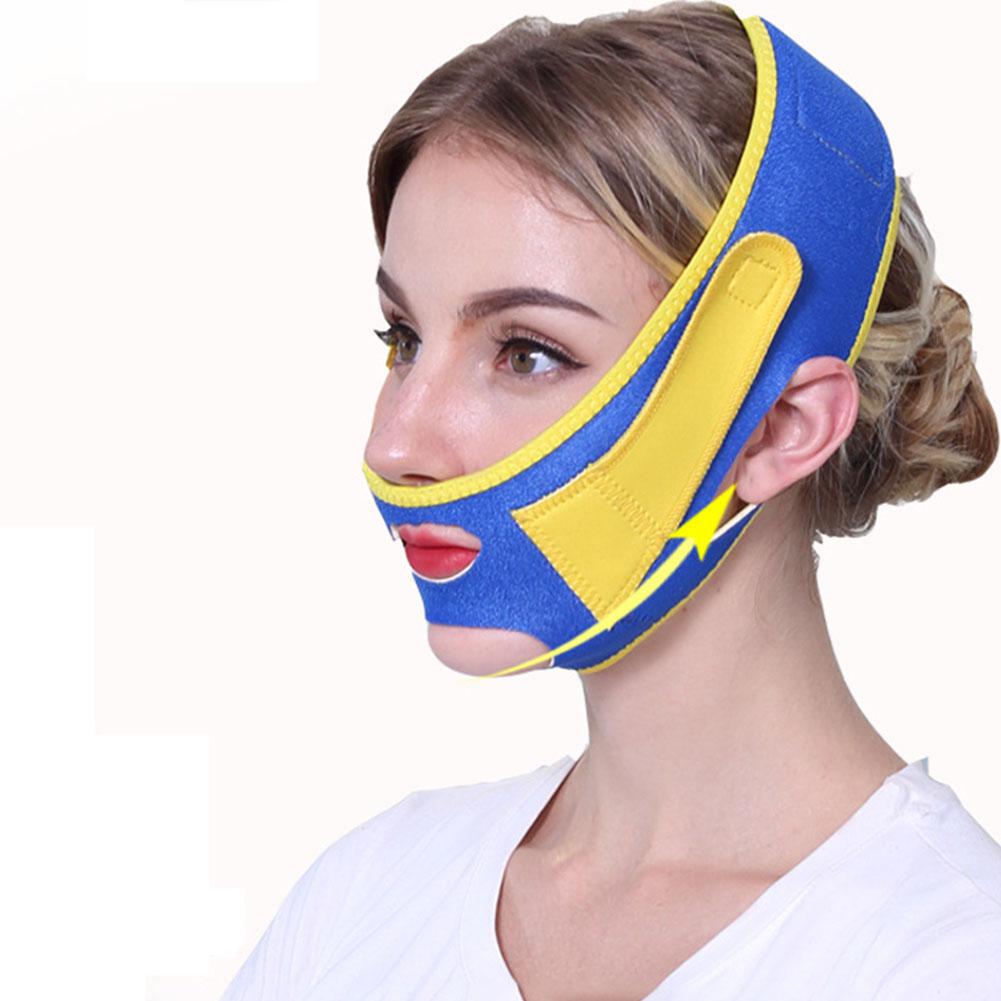 Bandage Double menton pour le visage, masque mince, Bandage, lifting du visage, ceinture de sommeil, Massage, amincissant
