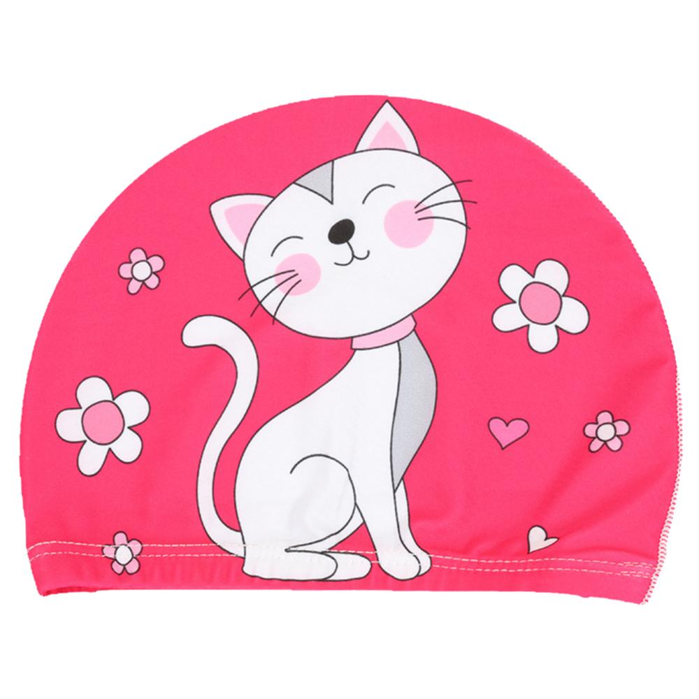 Gorro de natación para bebé, estampado de animales de dibujos animados, impermeable, protección de orejas, suave de poliéster ligero, accesorio para nadar, Unisex: 9