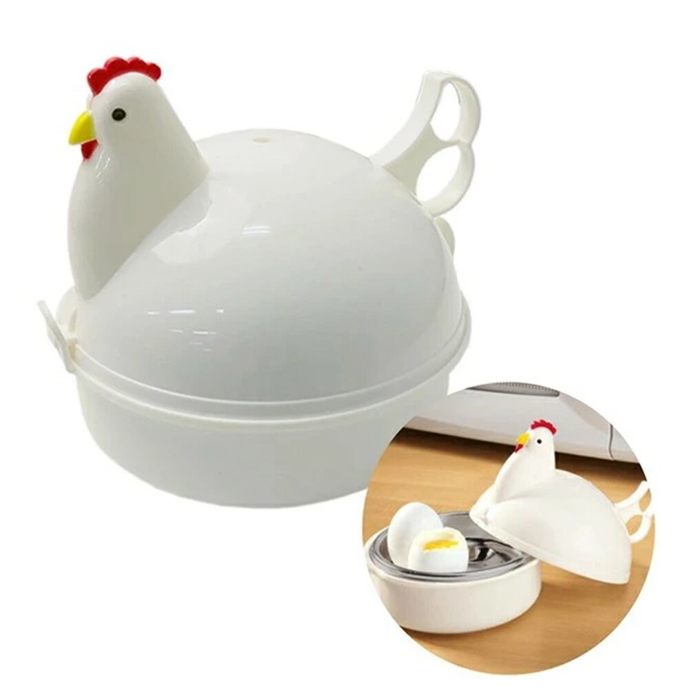 Microwave Egg Poachers Household Kitchen Steamed Eggs Plastic Eggs Steamer With 4 Eggs Capacity Kitchen Accessories: Default Title