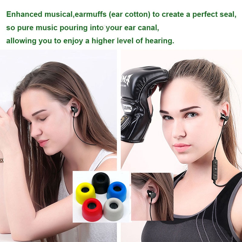 2Pair Memory Foam Ear Tips T500 (L M S) 4.9mm Caliber Ear Pads/Cap Sponge Eartips For In-ear Headphones Tips Headset Accessories