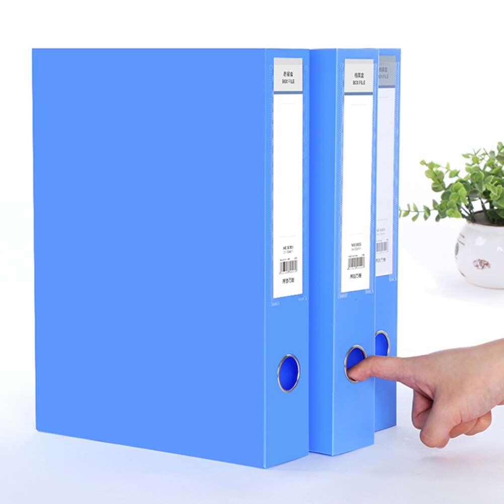 Portable A4 Document File Box 3.5cm 5.5cm Storage Bag Files Folder Lightweight Business Organizer File Box