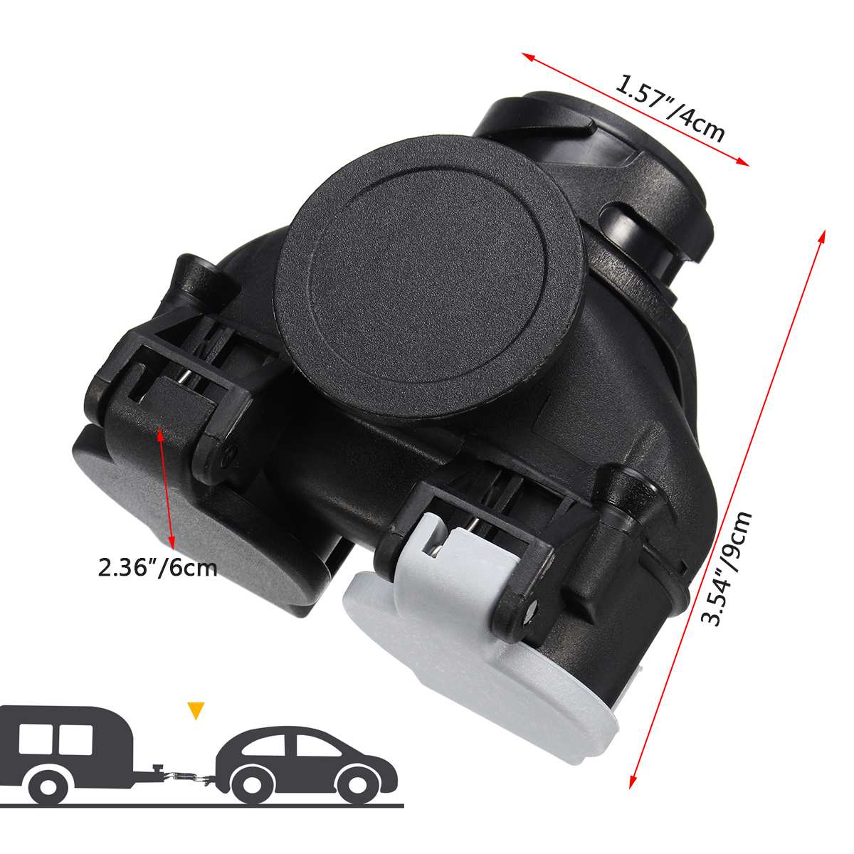 13 Pin To 7 Pin Double-head Connector RV Trailer Power Connector Plug Socket Connector