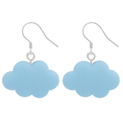 Pendientes colgantes de acrílico para niña, aretes llamativos de Medusa, cangrejo rosa, accesorios de , de cumpleaños: Blue cloud