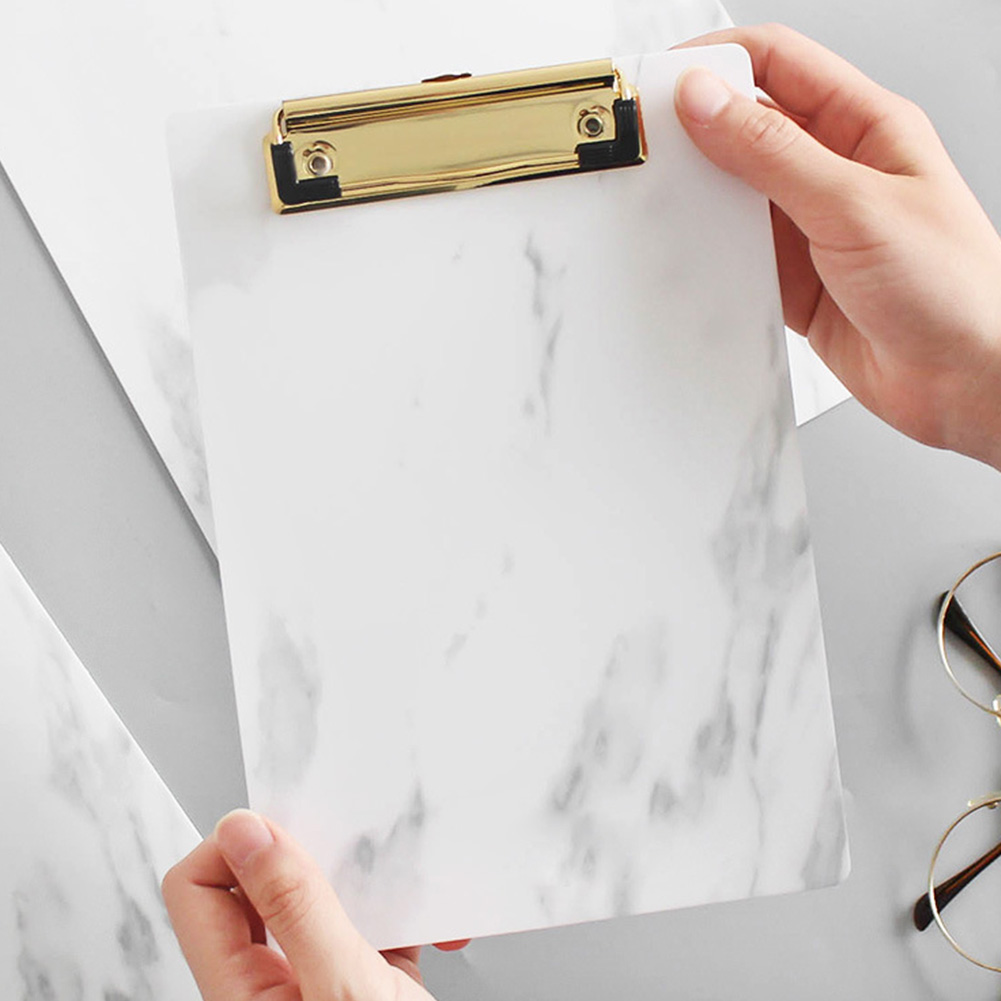 A4 A5 Paper Holder School Office Hardboard Storage Portable Metal Clip Accessories Clipboard Folder With Hanging Hole Stationery