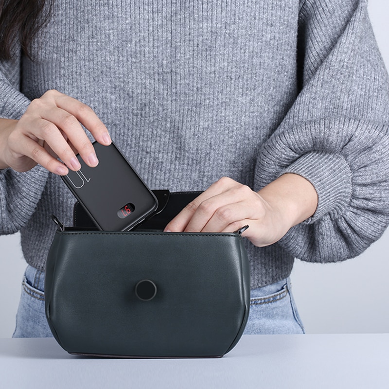 USAMS Power Bank for xiaomi mi iPhone Mini Pover Bank 10000mAh LED Display Powerbank External Battery Poverbank Fast charging