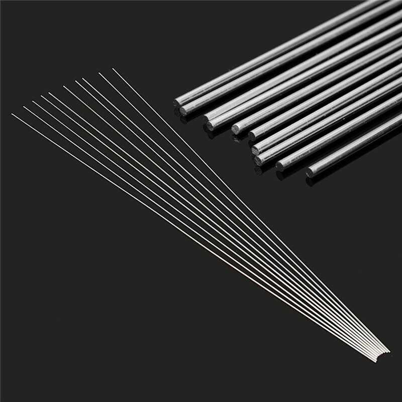 Varilla de soldadura de aleación de aluminio plateado, 8 piezas, 2mm x 230mm, baja temperatura, alambre de soldadura, varillas de relleno TIG