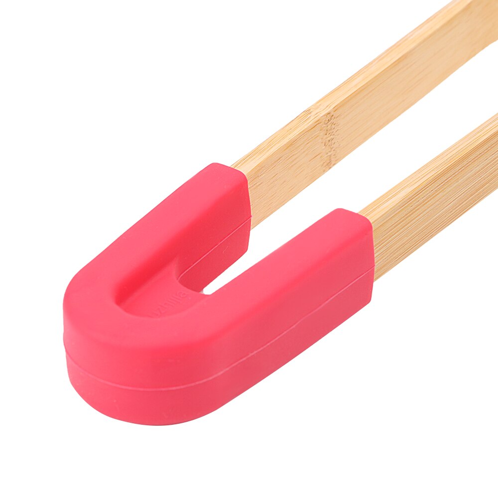 Non-Stick Kitchen Utensils Snack Clip Bamboo Food Tongs Cake Pastry Steak BBQ Tongs Wooden Clip Toaster Tongs