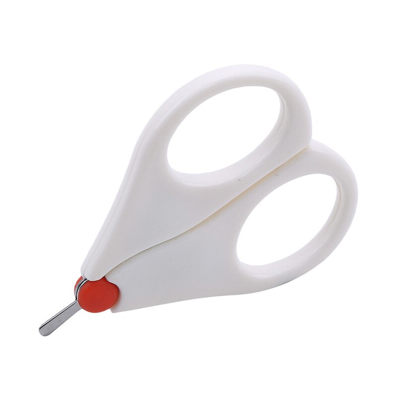 Handige baby roestvrijstalen veiligheidsnagelknipper, schaar, witte kleur, ronde kop, trimmer voor babyverzorging
