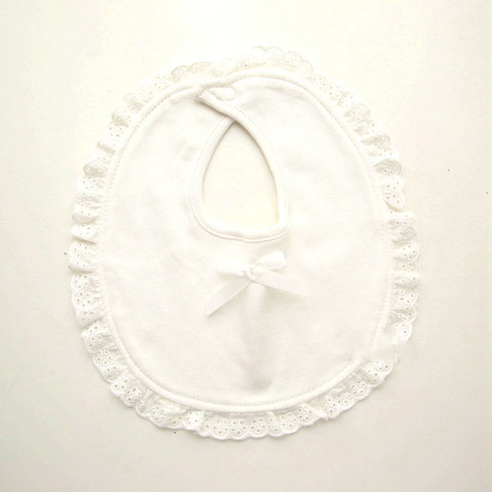 Style bébé bavoirs dentelle coton chiffons doux respirant Bandana mignon rose Babero Bebe filles bouton pression princesse bavoirs soins pour bébés