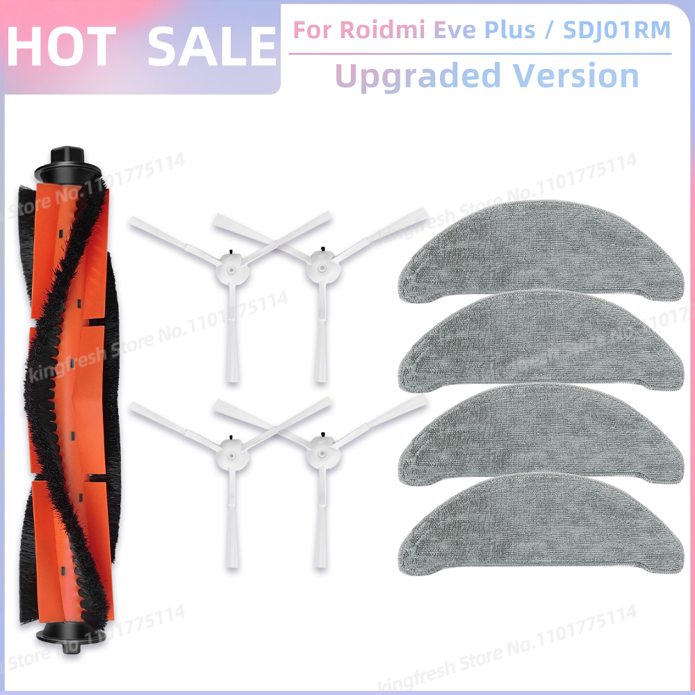 Fit For Roidmi Eve Plus SDJ01RM, XCLEA H30 Plus / H40 Plus Parts Main Roller Side Brush Filter Mop Cloth Bracket Bag Accessories