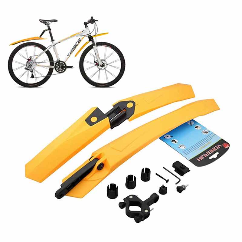Cycling Mountain Bike Bicycle Front Mudguard + Rear Fender Mud Guard Set MTB Black Green Blue Red White Orange
