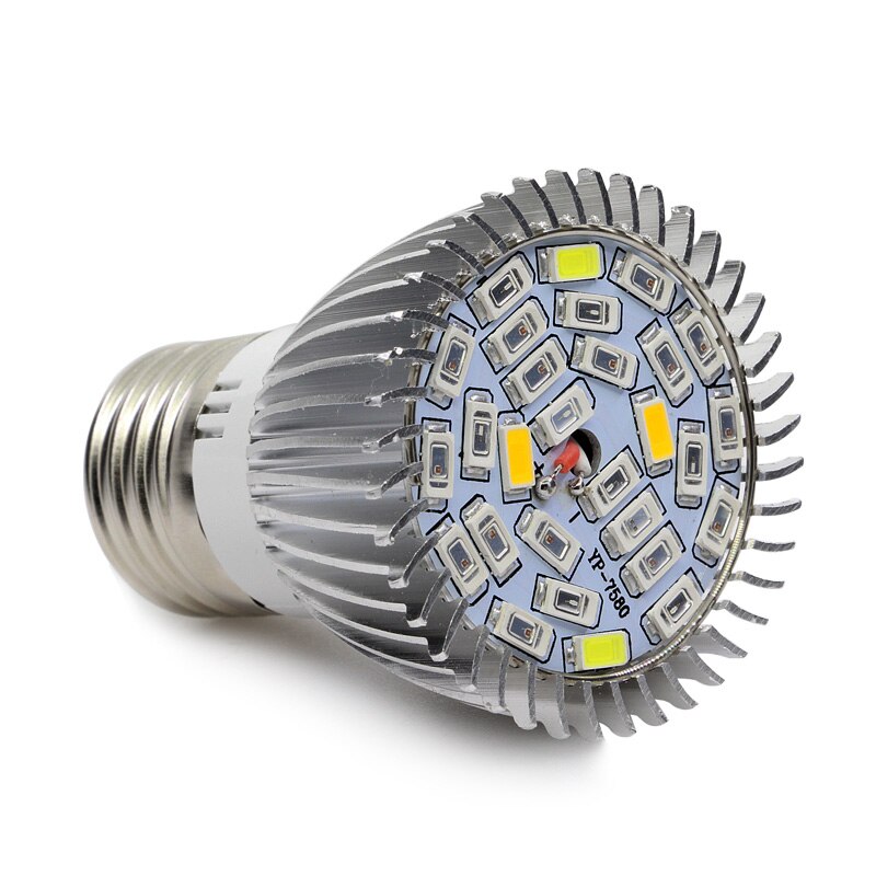 Lâmpada de led para cultivo hidropônico, iluminação para plantio e27, espectro completo, 18w, 28w, 30w, 110v, 220v