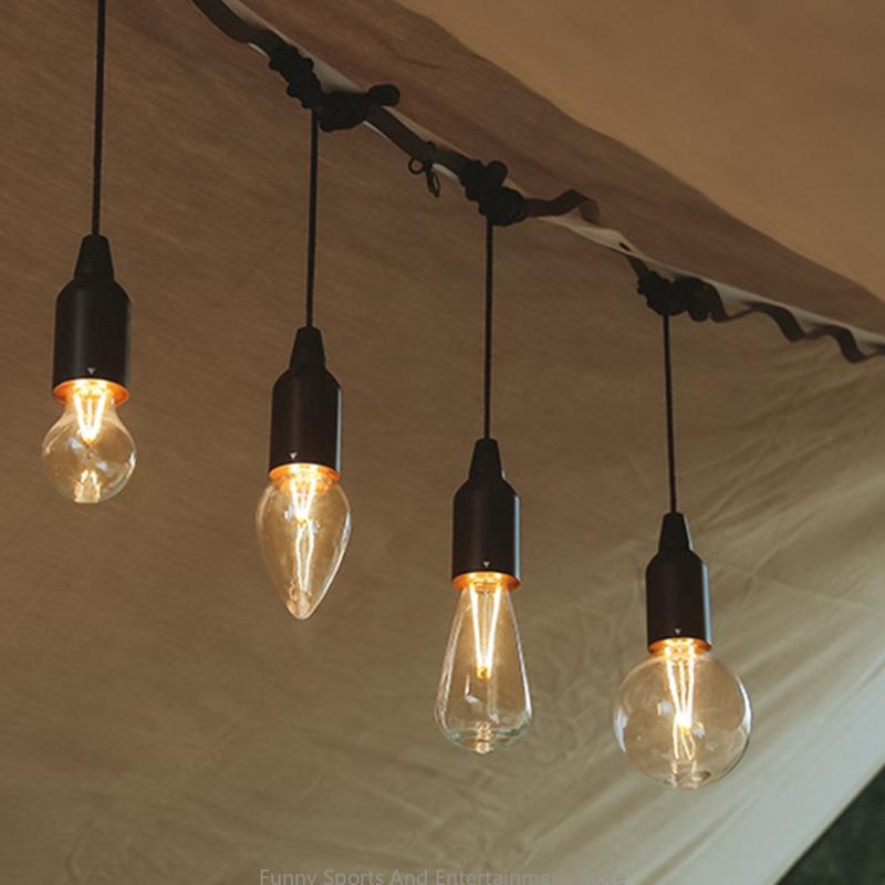 C4DE wasserdichte draussen -Zeltlicht Innenhof Ziehen Sie Kordlampe dekoratives hängendes Licht