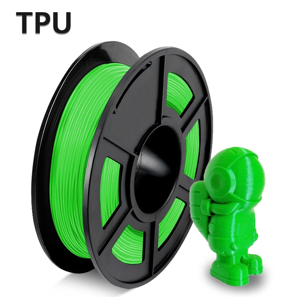 Enotepad 3D Printer Filament TPU Filament 1.75mm 1.1LBS 0.5KG Low Odor Dimensional Accuracy +/- 0.02mm 3D Printing Filament: TPU-GN-0.5KG