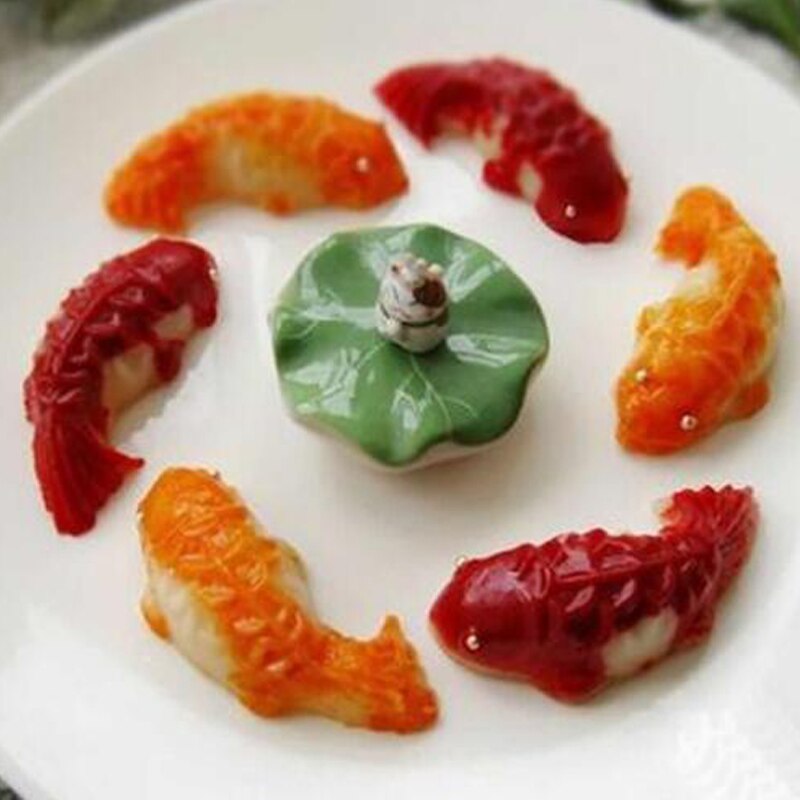 1 stk 3d koi-fisk form plastkage chokolade gelé form diy-sæbe håndlavet sugarcraft form bageforme