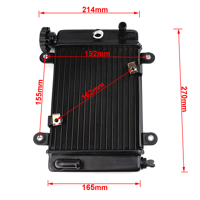 150cc 200cc 250cc vandkøling motorkøler radiator til motorcykel moto quad bike 4 x 4 atv utv buggy reservedele