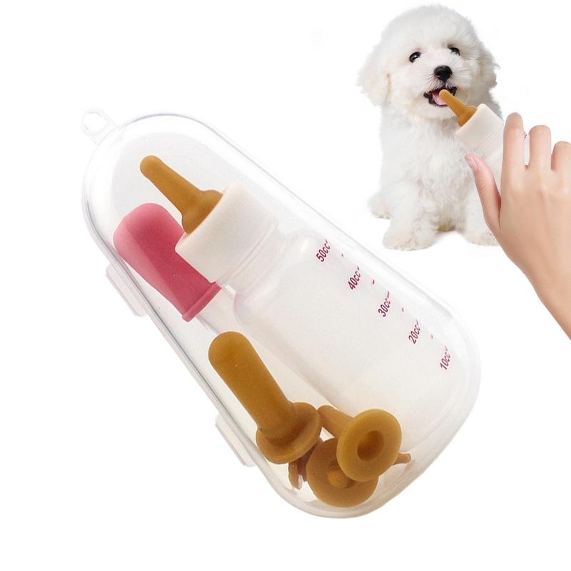 Kit de biberón para mascotas con estuche de almacenamiento, biberones de lactancia para gatitos, alimentador de leche para cachorros, animales pequeños, recién nacidos, perros y gatos