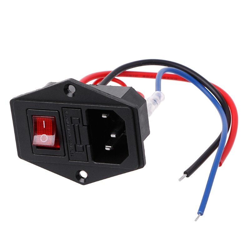 3d printer u-type stekker voeding schakelaar adapter stopcontact met schakelaar en zekering  l69a