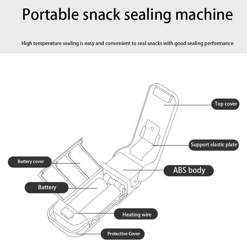 mini sealer sealing machine sealer seal bag zakkensluiter Mini Sealmachine Huishoudelijke Accessoires Naadlasmachines Voor Opslag In De Keuken Вакууматор Для Продуктов Закаточная Машинка