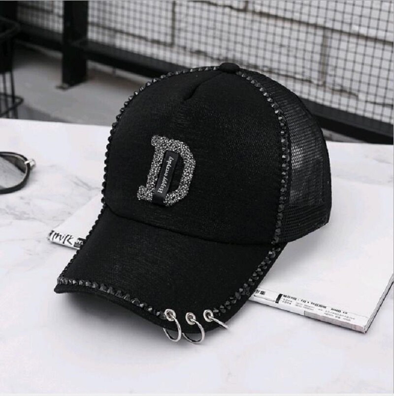 Volledige Kristal Bloemen Denim Baseball Cap Bling Strass hip hop Verstelbare Snapback Hoed voor vrouwen Verstelbare: 4