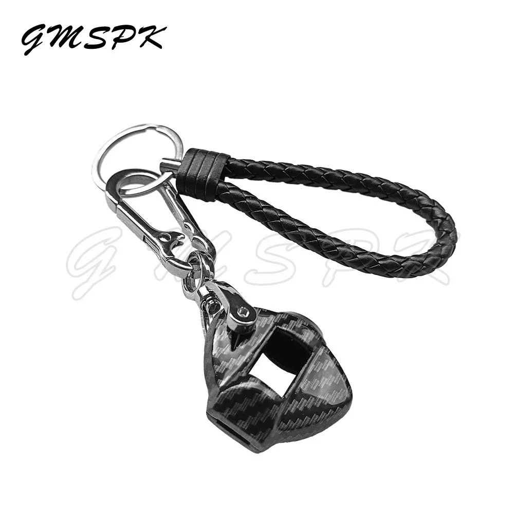 LLavero de motocicleta con de fibra de carbono, funda protectora para llaves compatible con Suzuki GSXR 600 750 GSX-R 600 750 SV 650 1000: Negro