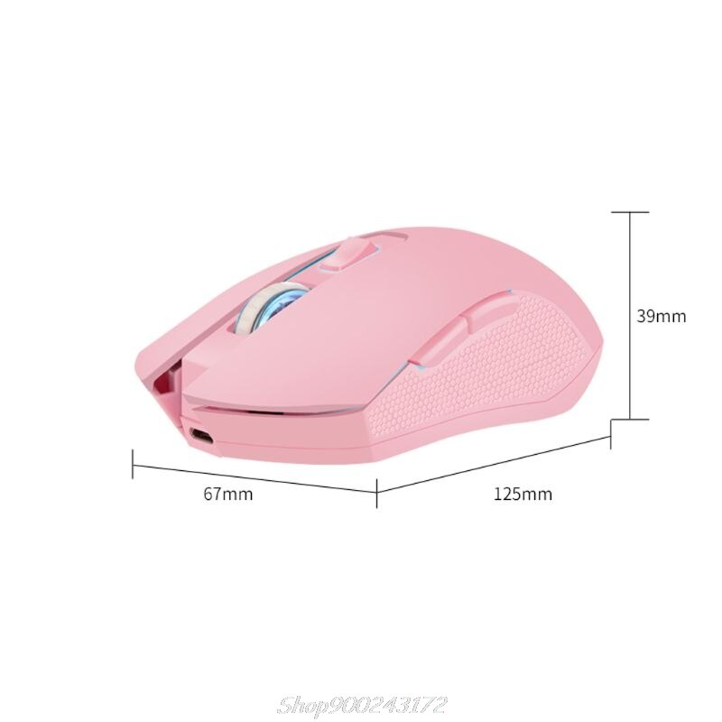 Pink Silent LED Optical Game Mice 1600DPI 2.4G USB Wireless Mouse for PC Laptop Jy21 20