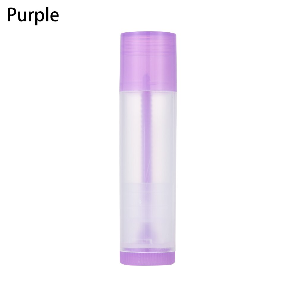 10 st läppbalsam tuber tomma plast läppbalsam tub läppstift tub chapstick behållare läppstift behållare för hantverk diy: Lila