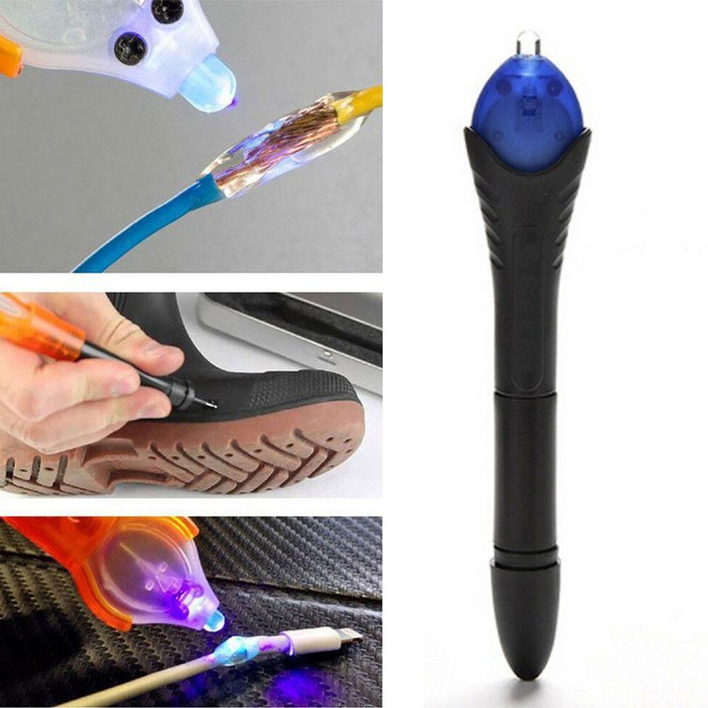 Fix Pen Welding 5 Second Quick Fix UV Light Repair Pen Tool Kit Compound of Super Powered Liquid Plastic Dip Welding