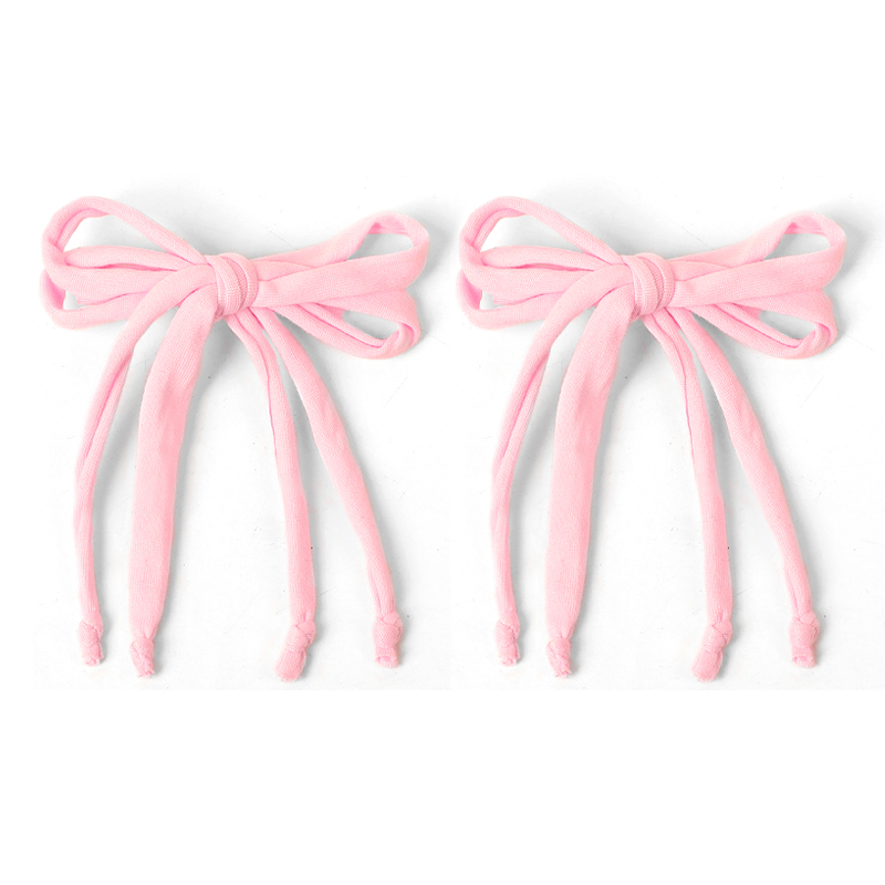 Horquilla con lazo bonito tejido a la para niños y niñas, diadema para bebés, diadema elástica para niños, tocado clásico que combina con todo, accesorios para el cabello: Plata