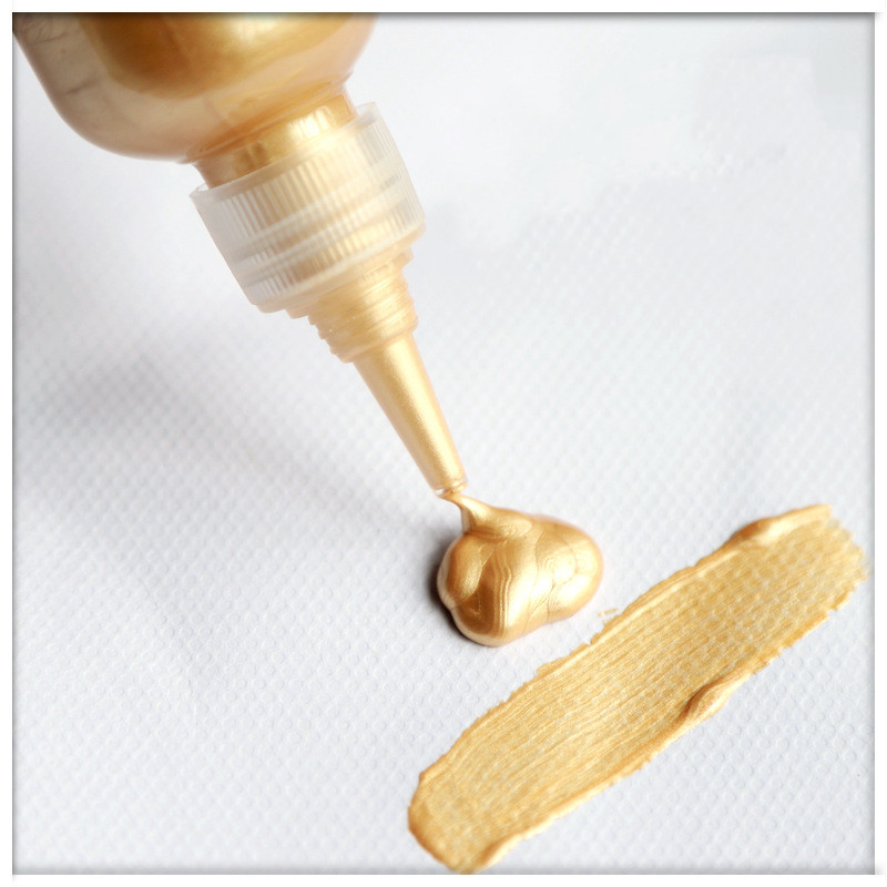 60Ml Acrylverf Goud Verf Metallic Waterdichte Niet Vervaagd Voor Beeldhouwwerken Coloring Diy Hand Kleding Geschilderd Graffiti Pigmenten: Champagne gold