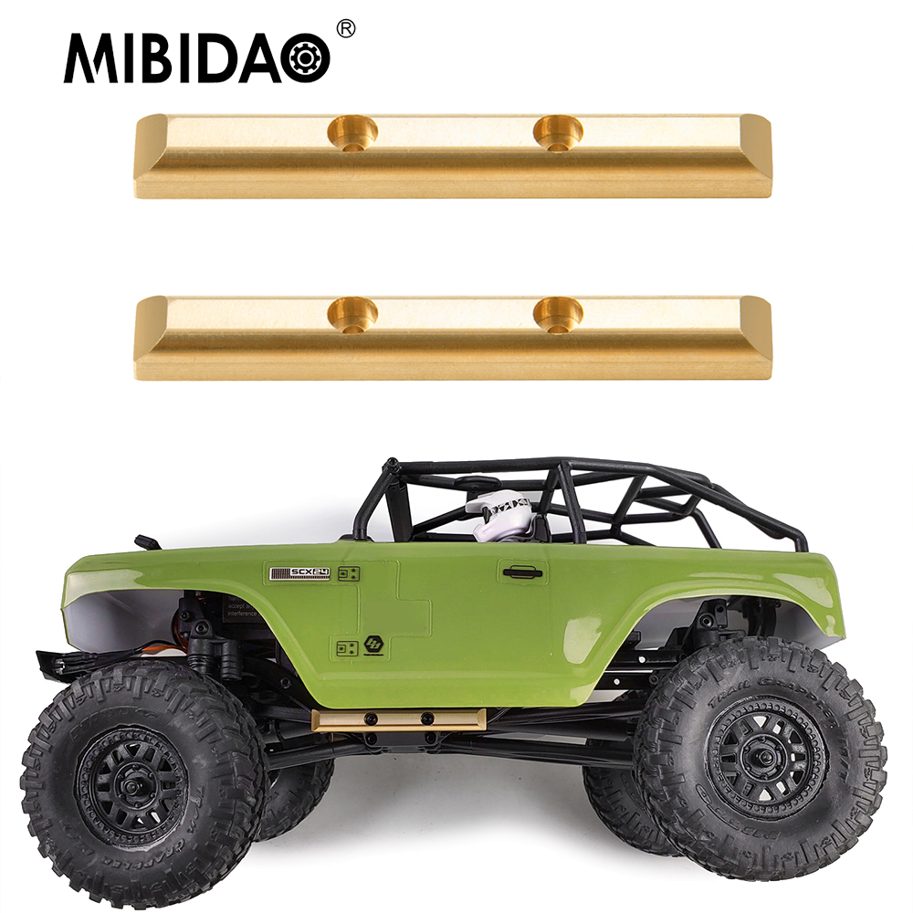 MIBIDAO-cubierta diferencial de latón, nudillo de dirección, adaptador hexagonal, acoplador de peso para Axial SCX24 1/24 RC, piezas de mejora de coche, accesorios