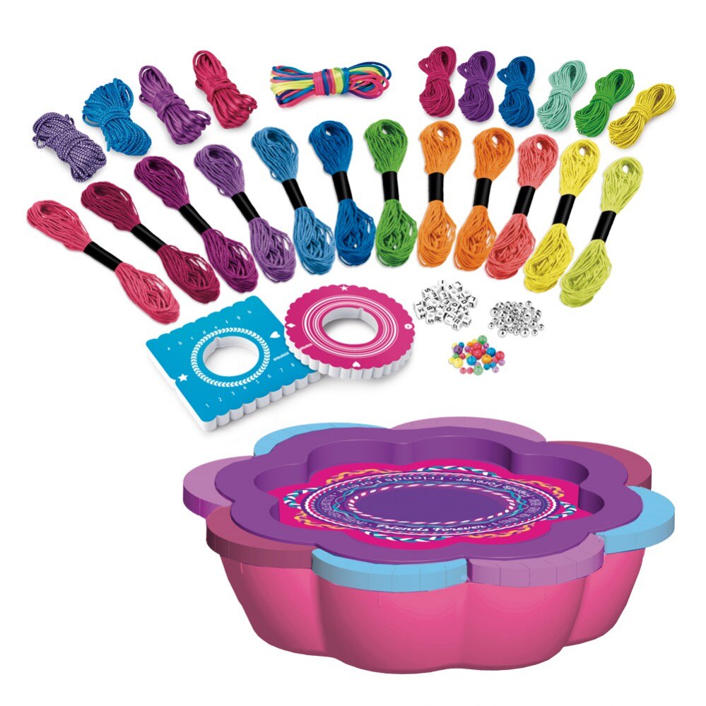 Estudio de pulseras 5 en 1 shimmer'n sparkle Manualidades de pulseras, Pulseras de hilo, Pulseras de la suerte, Niñas 8 años