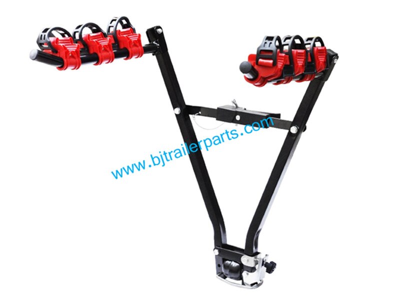 car/vehicle bike rack, 3 bike auto truck trailer hitch rack fold-up hitch mount bicycle rear carrier