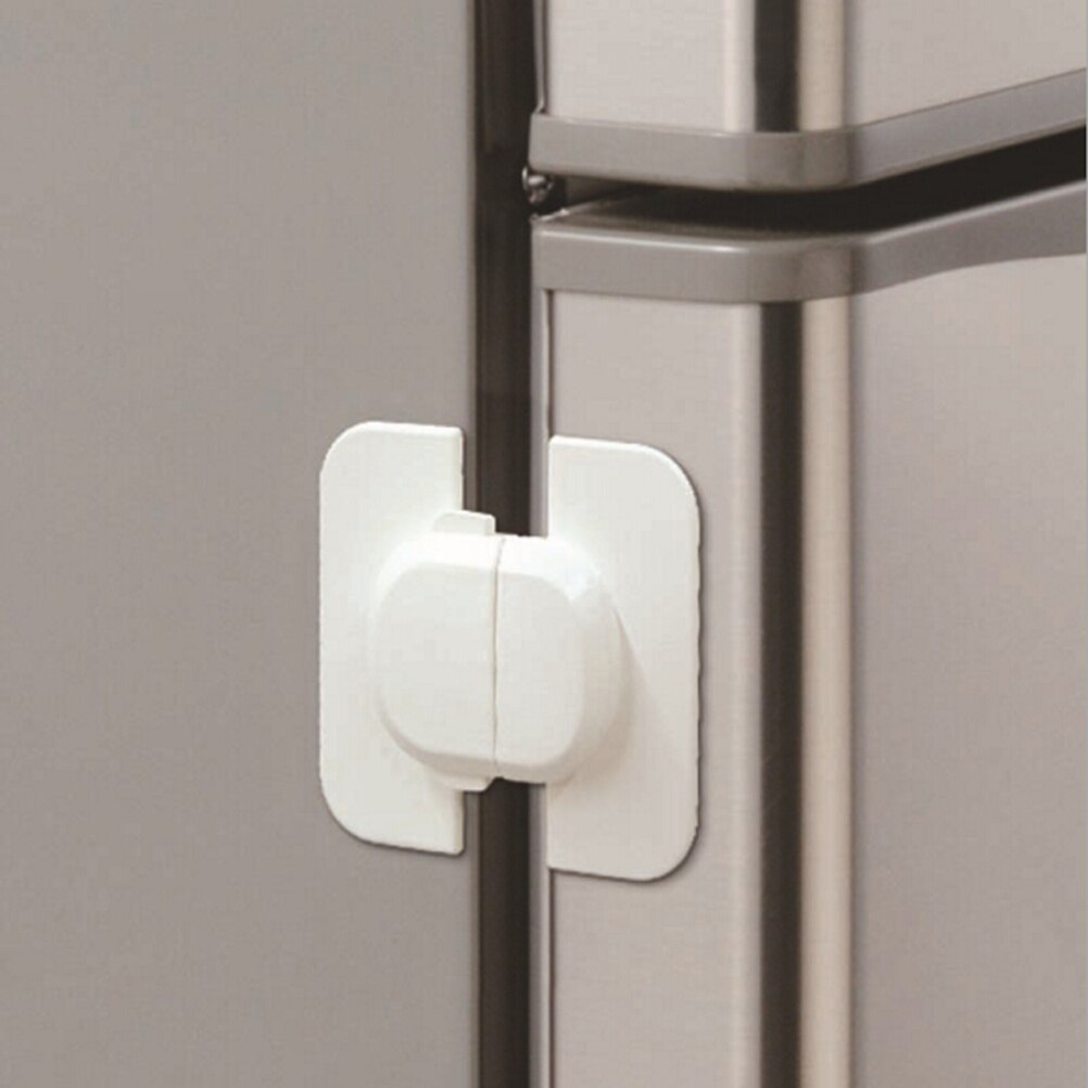 1Pcs Home Refrigerator Fridge Freezer Door Lock Latch Catch White
