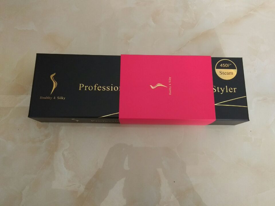 Madami – lisseur à vapeur , fer à lisser, traitement à l'huile d'argan, chauffage rapide, céramique Tourmaline, outil de soins capillaires et de coiffure, 450F: with box / LES USA