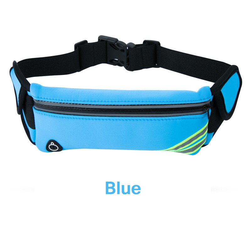 Running Waist Bags For Nokia X5 Sports Fitness Cell Phone Holder Case For Nokia 6.1 Women Male Outdoor Packs: Blue