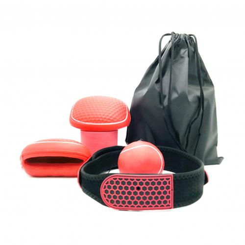 Kids Adult Boksen Vechten Kick Bal Met Hoofdband, Boksen Reactie Bal, Kick Boksen Bal, training Snelheid Reactie, Gewichtsverlies: Red Small