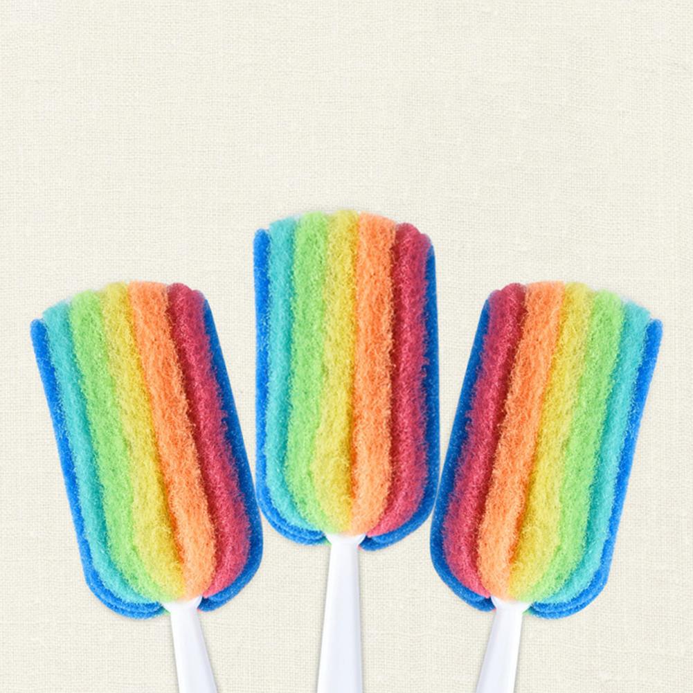 Garrafa de água destacável copo caneca de vidro lavagem esponja limpeza escova purificador