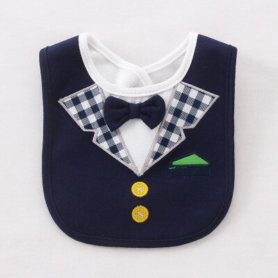 Stereoscopic Removable Baby Bibs Waterproof Tuxedo Kids Bib Saliva Towel Tie Gentleman Child Red Bow Dinner Feeding Bibs: model-7