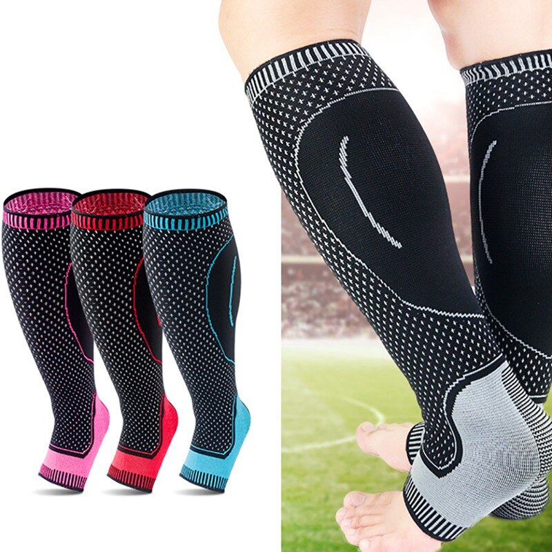 1pc Sports Safety Running Cycling Compression Sleeves Calf Leg Shin Splints Breathable Leg warmmers Sports Protection
