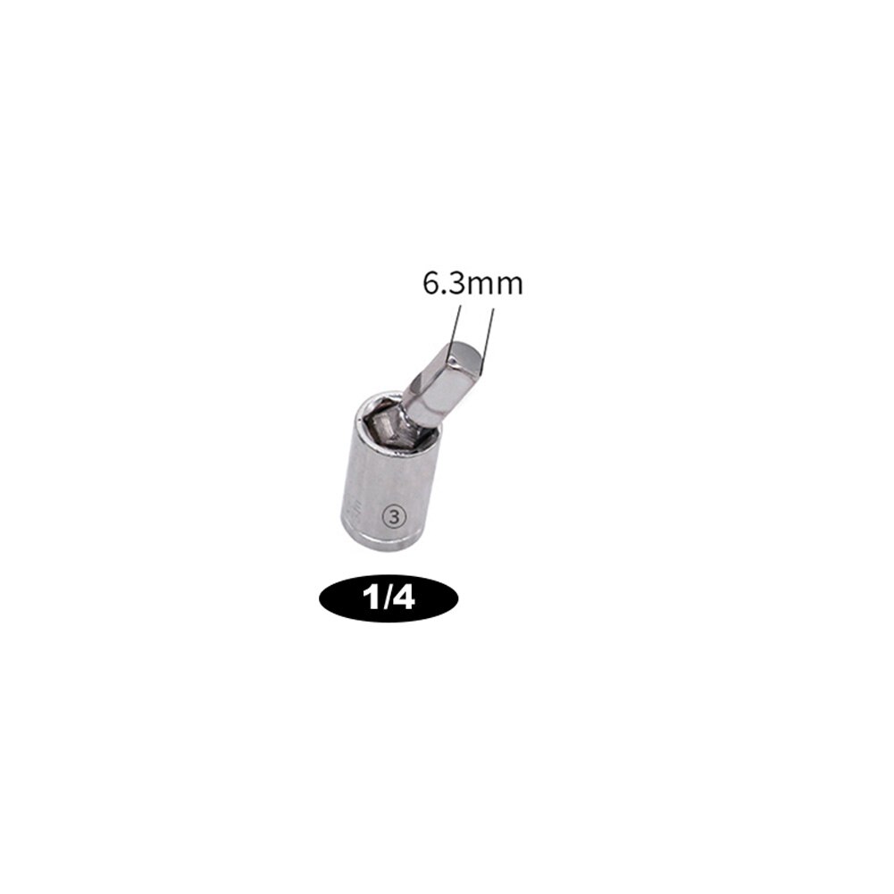 2022 Universal multi joint Wrench Socket adapter Special 1/4 3/8 1/2 sleeve universal joint Adapter Manual Socket Impact Tool: 1-4