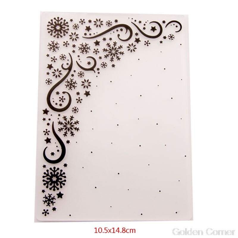 Plastic Embossing Folder Template DIY Scrapbook Photo Album Card Making Decoration Crafts Snowflake S25 20