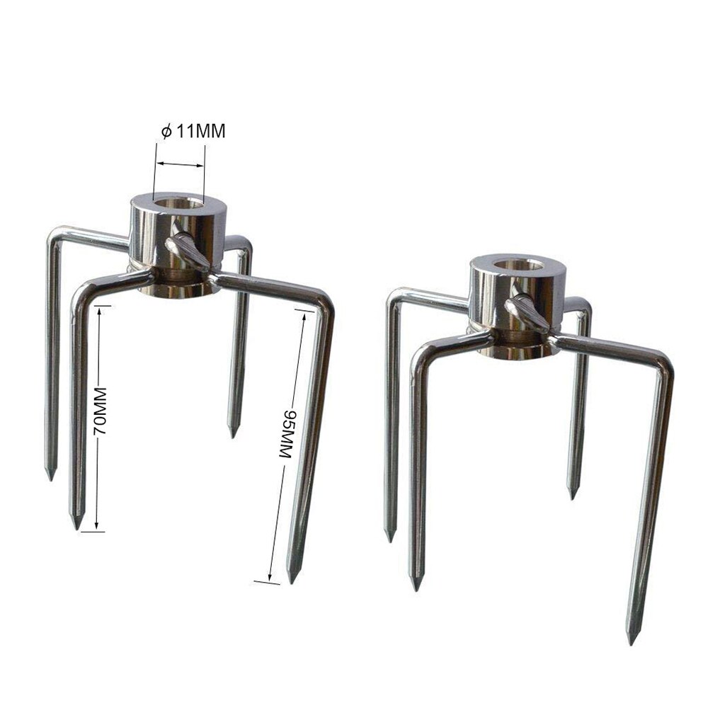 2pcs/set Rotisserie BBQ Forks Stainless Steel Spit BBQ Forks Charcoal Chicken Grill Rotisserie Meat Fork BBQ Tool